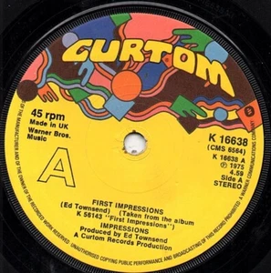 IMPRESSIONS first impressions CURTOM RECORDS. - Picture 1 of 1