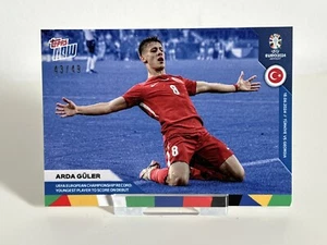 Topps Now UEFA Euro 2024 Arda Guler 14 #014 43/49 Blue Parallel Turkey - Bild 1 von 5
