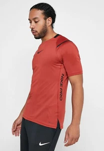 Nike BV5510-642 Slim Fit Pro AeroAdapt Training Tee Orange (L) - Picture 1 of 2