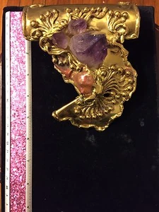 Unique Antique/Vintage Amethyst Purse Enhancer! - Picture 1 of 12
