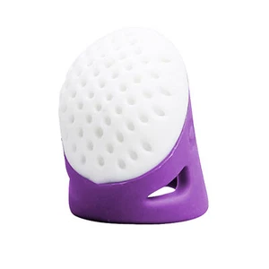 2pc Silicone Thimble Needles Sewing Quilting Ring Leather Craft Finger Protector - Picture 1 of 11