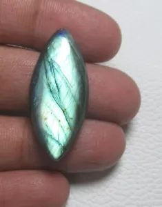 Natural Labradorite Cab Marquise 31.90 Cts Smooth Loose Gemstone Cabochon J 1077 - Picture 1 of 5