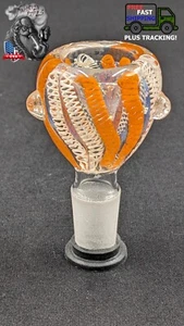 Tazón de tabaco deslizable macho de 14 mm para pipas de agua - BW02 naranja - Imagen 1 de 3