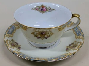 Noritake Vintage Tea Cup & Saucer Pattern N194 M Mark Japan 1940-53 - Picture 1 of 9