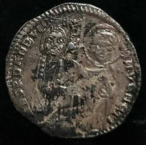 Andrea Dandolo 54th Doge 1343-1354.Silver Matapane. Italy Venice - Picture 1 of 2