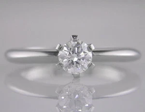 Diamond Solitaire Brilliant Platinum Engagement Ring 0.51ct Certified D IF Exc - Picture 1 of 1