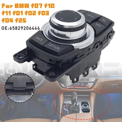 Media Switch Controller Knob for BMW F07 F10 F11 and X3 F25 65829206444 - Image 1 of 4