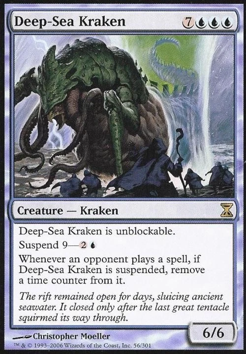 Deep-Sea Kraken -Foil Medium Play MTG Time Spiral - Image 1 of 1