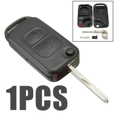 For Mercedes-Benz A C E W168 Key Fob Key Case Shell Replacement Folding 1pcs - Image 1 of 4