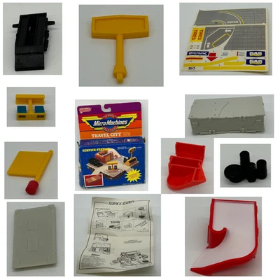 Galoob Micro Machine Service Station 1988 Miniature Vintage Incomplete w/ Box - Image 1 of 4