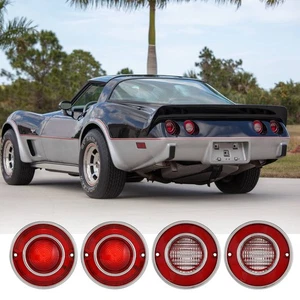 4pcs Tail Lights & Backup Lights Fit For 1975-1979 Chevrolet Corvette C3 5.7L V8 - Picture 1 of 12