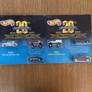 Lot Of 2-Hot Wheels  20th Anniversary SE 3 Packs #4602&4600 - Picture 1 of 2