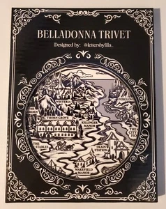 Belladonna Map Ceramic Trivet Adalyn Grace Hot Tray Kitchen Gift Fairyloot New - Picture 1 of 3