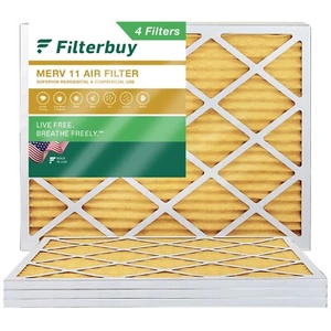 Filterbuy 18x24x1 Pleated Air Filters, Replacement for HVAC AC Furnace (MERV 11) - Picture 1 of 15
