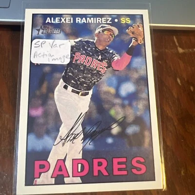 Экшн-изображение Алексея Рамиреса 2016 Topps Heritage High Number вариант #606.2 - Изображение 1 из 4