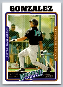 2005 TOPPS UPDATE #UH298 CARLOS GONZALEZ DIAMONDBACKS ROOKIE - Picture 1 of 3