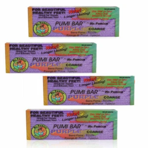 Callus Remover - Mr Pumice Pumi Bar Purple Coarse (Pack of 4) - Picture 1 of 1