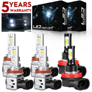 For Chevrolet Impala 2006-2013 Combo LED Headlights High&Low+Fog Light Bulbs M7Y - Picture 1 of 18