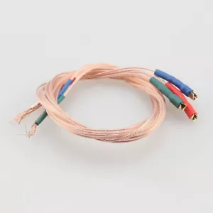 Tonearm Wire Set 30AWG 5N Perfect Crystal PCOCC 1.2 Terminal 40cm/15.75inches - Picture 1 of 8