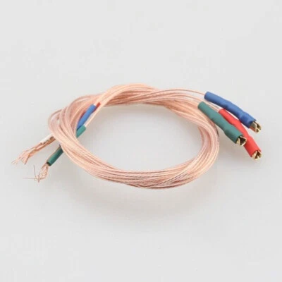 Tonearm Wire Set 30AWG 5N Perfect Crystal PCOCC 1.2 Terminal 40cm/15.75inches - Image 1 of 4