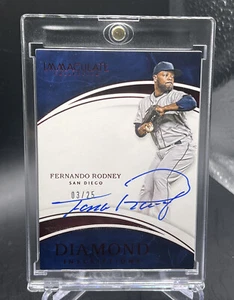 2016 Panini Immaculate SSP Auto Refractor #d 03/25 Fernando Rodney #DI-FR - Picture 1 of 4
