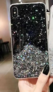Für Apple iPhone 6s/6 Neu Schwarz Frauen Bling Glitzer Stoßfest Hartschale - Bild 1 von 6