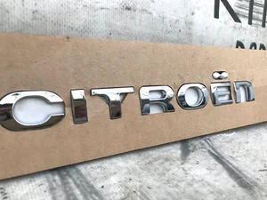 CITROEN C1 C2 C3 DS3 DS4 TAILGATE BOOT LID LETTERING CHROME BADGE EMBLEM GENUINE - Picture 1 of 9