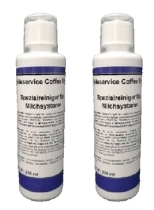 2x 250 ml Spezial Milch Reiniger in Dosierflasche für Jura Kaffeevollautomaten - Picture 1 of 8
