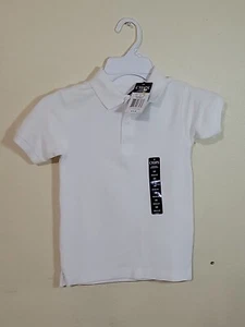 Chaps Polo Colar Shirt White Boys 5/6 - Picture 1 of 1