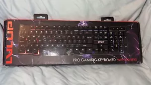 Lvlup Pro Gaming Keyboard w/ MulticolorLED Keys Factory SEALED NEW - Picture 1 of 3