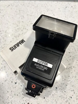 SUNPAK Flash Auto 26SR Thyristor never used with Manual - Image 1 of 4