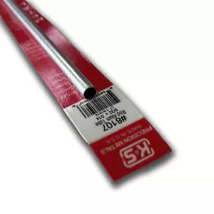 K&S Metals 8107 Aluminium-Rundrohr: 9/32 Außendurchmesser x 0,014 Wand x 12 lang (1 Stück) - Bild 1 von 2