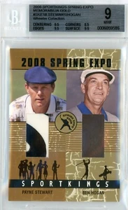 2008 SPORTKINGS SPRING EXPO MEMORABILIA GOLD 1/1 SKE18 STEWART, HOGAN BGS 9 WOW - Picture 1 of 2