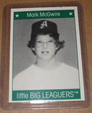1991 Simon & Schuster More Little Big Leaguers Book Card MARK MCGWIRE