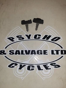 Kawasaki Ignition KEY 183 Used 2 Keys Seat Tank KZ KE Triples H1 H2 S1 S2 S3 S4 - Picture 1 of 7