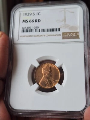 1939-S MS66 RD NGC - Image 1 of 2