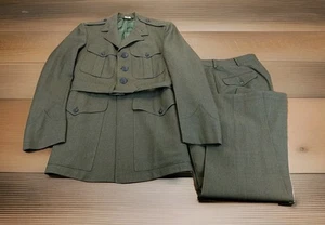 US Marine Corps (USMC) Service Alpha Uniform 39L Wool Jacket Pants *Read* - Picture 1 of 22