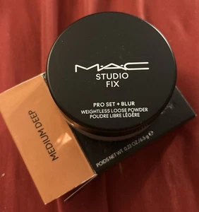 MAC Studio Fix Pro set+Blur Weightless Loose Powder 0.22oz / 6.5g ~ MEDIUM DEEP - Picture 1 of 4