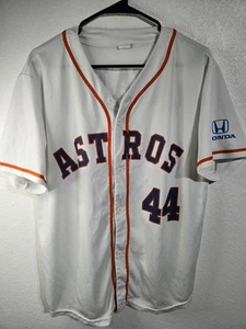 Maglia baseball Houston Astros camicia uomo taglia XL classica bianca Alvarez #44 MLB - Foto 1 di 12