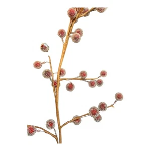 Florals - Red Frosted Berries Pic - Picture 1 of 2