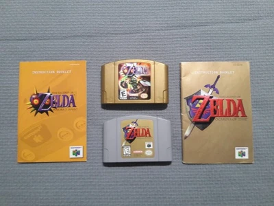 N64 Game Lot Zelda Majora's Mask  Holo and Ocarina of Time AUTHENTIC GAMES - Image 1 of 4