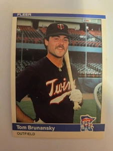 Fleer Tom Brunansky 1984 #557 casi nuevo - Imagen 1 de 1