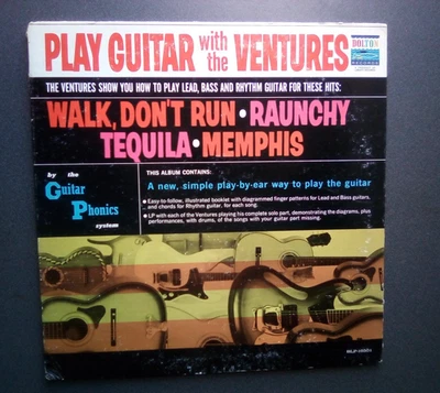 PLAY GUITAR WITH THE VENTURES LP Dolton 1965 w/Booklet EX+ Foto 1 de 4