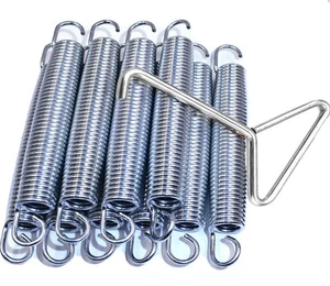 6.5" Trampoline Springs Heavy Duty Galvanized Steel Replacement Spring Set ,C... - Picture 1 of 5