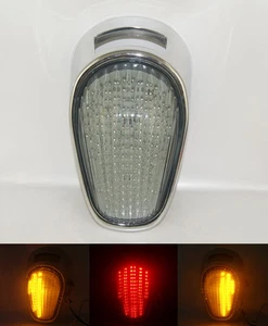 Señales de giro trasero E-MARK luz integrada humo para KAWASAKI Vulcan 2000 VN2000 - Imagen 1 de 1