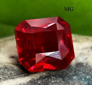 Certified 15.75 Ct Natural BURMA Pigeon Blood Red Ruby Unheated Loose Gemstone - Picture 1 of 6