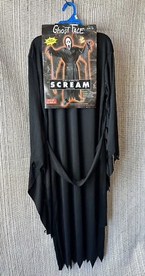 NWT Fun World 1997 Child Ghost Face Scream Costume Fits Up To Sz 12 Robe & Mask - Image 1 of 4