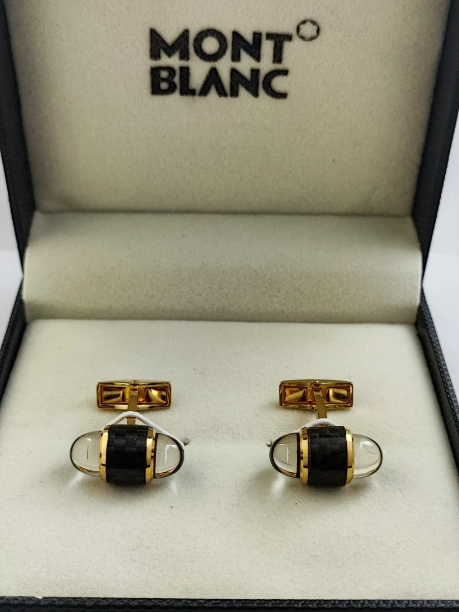 MONTBLANC カフリンクス ゴールド ブラック Montblanc Gold Cufflinks for Men for sale - eBay