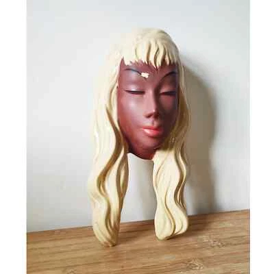 50s Vintage Cortendorf Wall Mask #3449 Beautiful Woman's Face Plaque - German - Image 1 of 4
