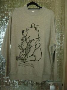Disney - Winnie The Pooh & Piglet - Maternity Sweatshirt - Size 16 - Grey
